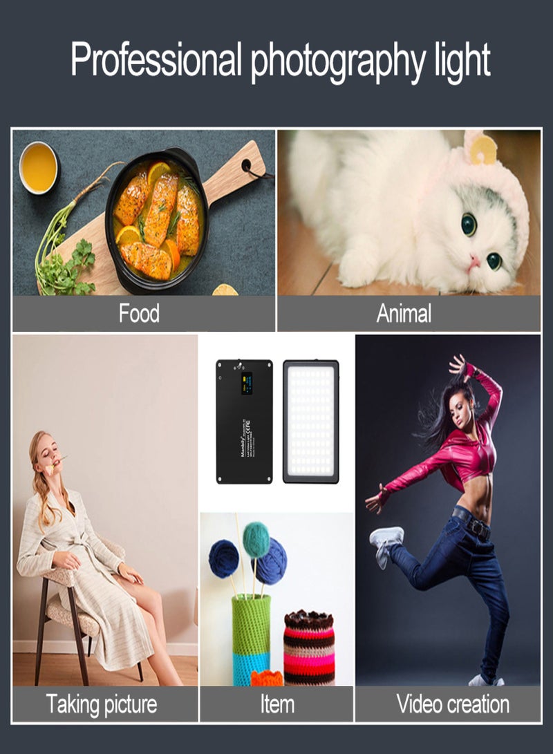 Manbily 8W Fill Light Selfie Camera Lamp with Magnetic Adsorption USB Powered Adjustable Brightness Dimmable/ Color Temperature Changing for Live Show Taking Pictures - Image 3